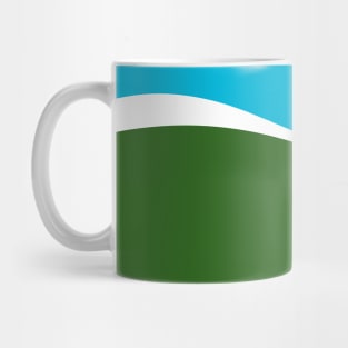 Turquoise Basil Cerulean Waves Mug